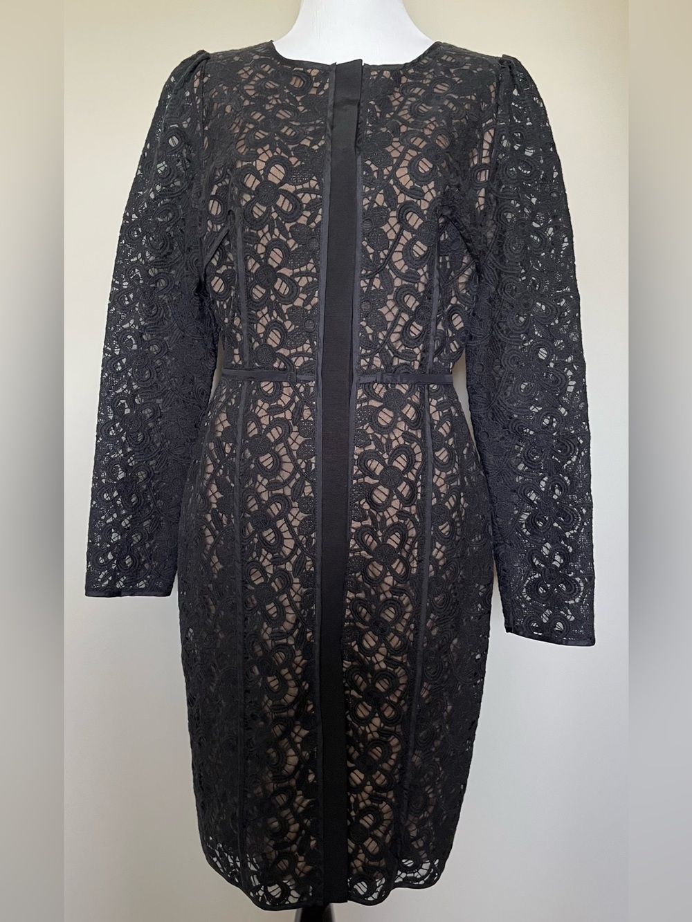 Hoss Intropia Women's Black Lace Dress Size 40/6